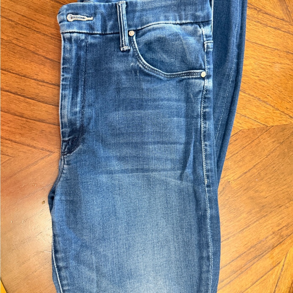 MOTHER HIGH WAISTED LOOKER ANKLE FRAY